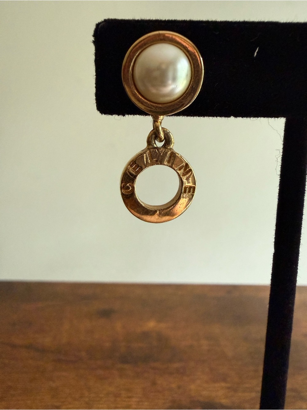 Celine Pearl Drop Earrings - Picture 4 of 6